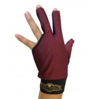 2019 Champion Cut 3 finger Pool Cue Stick Glove- Left hand Predator( Wine)